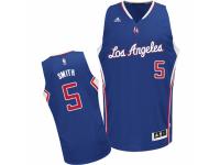 Men Adidas Los Angeles Clippers #5 Josh Smith Swingman Royal Blue Alternate NBA Jersey
