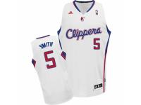 Men Adidas Los Angeles Clippers #5 Josh Smith Swingman White Home NBA Jersey