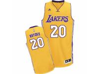 Men Adidas Los Angeles Lakers #20 Dwight Buycks Swingman Gold Home NBA Jersey