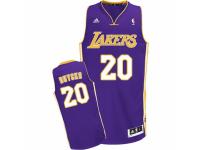 Men Adidas Los Angeles Lakers #20 Dwight Buycks Swingman Purple Road NBA Jersey
