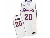 Men Adidas Los Angeles Lakers #20 Dwight Buycks Swingman White Alternate NBA Jersey
