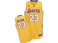 Men Adidas Los Angeles Lakers #23 Louis Williams Swingman Gold Home NBA Jersey