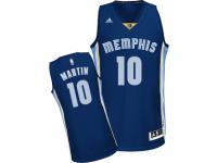 Men Adidas Memphis Grizzlies #10 Jarell Martin Swingman Navy Blue Road NBA Jersey