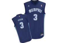 Men Adidas Memphis Grizzlies #3 Allen Iverson Swingman Navy Blue Road NBA Jersey