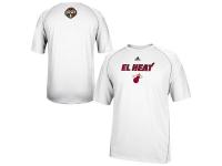 Men adidas Miami Heat 2014 Noches Enebea ClimaLITE Performance T-Shirt - White