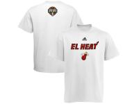 Men adidas Miami Heat 2014 Noches Enebea T-Shirt - White