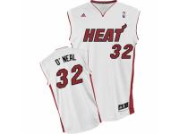 Men Adidas Miami Heat #32 Shaquille ONeal Swingman White Home NBA Jersey