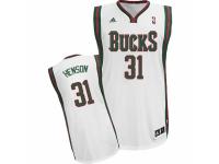 Men Adidas Milwaukee Bucks #31 John Henson Swingman White Home NBA Jersey