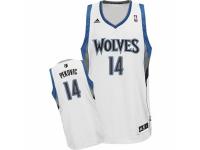 Men Adidas Minnesota Timberwolves #14 Nikola Pekovic Swingman White Home NBA Jersey