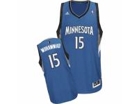Men Adidas Minnesota Timberwolves #15 Shabazz Muhammad Swingman Slate Blue Road NBA Jersey