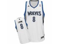 Men Adidas Minnesota Timberwolves #8 Zach LaVine Swingman White Home NBA Jersey