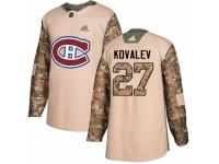 Men Adidas Montreal Canadiens #27 Alexei Kovalev Camo Veterans Day Practice NHL Jersey