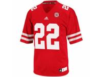 Men Adidas Nebraska Cornhuskers #22 Rex Burkhead Red Authentic NCAA Jersey