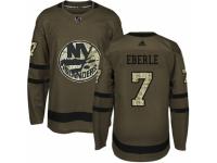 Men Adidas New York Islanders #7 Jordan Eberle Green Salute to Service NHL Jersey