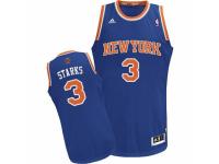 Men Adidas New York Knicks #3 John Starks Swingman Royal Blue Road NBA Jersey