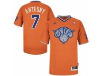 Men Adidas New York Knicks #7 Carmelo Anthony Swingman Orange 2013 Christmas Day NBA Jersey