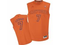 Men Adidas New York Knicks #7 Carmelo Anthony Swingman Orange Big Color Fashion NBA Jersey