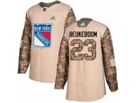 Men Adidas New York Rangers #23 Jeff Beukeboom Camo Veterans Day Practice NHL Jersey