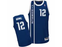 Men Adidas Oklahoma City Thunder #12 Steven Adams Swingman Navy Blue Alternate NBA Jersey