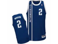 Men Adidas Oklahoma City Thunder #2 Anthony Morrow Swingman Navy Blue Alternate NBA Jersey