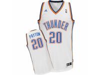 Men Adidas Oklahoma City Thunder #20 Gary Payton Swingman White Home NBA Jersey