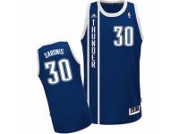Men Adidas Oklahoma City Thunder #30 Domantas Sabonis Swingman Navy Blue Alternate NBA Jersey