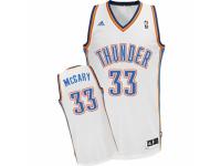 Men Adidas Oklahoma City Thunder #33 Mitch McGary Swingman White Home NBA Jersey