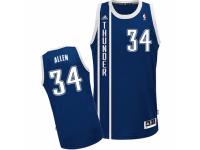 Men Adidas Oklahoma City Thunder #34 Ray Allen Swingman Navy Blue Alternate NBA Jersey