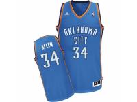 Men Adidas Oklahoma City Thunder #34 Ray Allen Swingman Royal Blue Road NBA Jersey