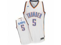 Men Adidas Oklahoma City Thunder #5 Victor Oladipo Swingman White Home NBA Jersey