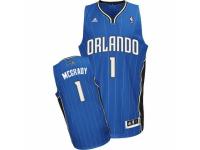 Men Adidas Orlando Magic #1 Tracy Mcgrady Swingman Royal Blue Road NBA Jersey