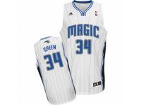 Men Adidas Orlando Magic #34 Jeff Green Swingman White Home NBA Jersey