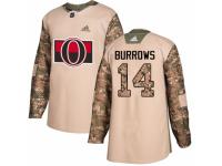Men Adidas Ottawa Senators #14 Alexandre Burrows Camo Veterans Day Practice NHL Jersey