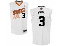 Men Adidas Phoenix Suns #3 Brandon Knight Swingman White Home NBA Jersey