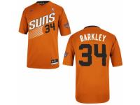 Men Adidas Phoenix Suns #34 Charles Barkley Swingman Orange Alternate NBA Jersey