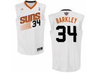 Men Adidas Phoenix Suns #34 Charles Barkley Swingman White Home NBA Jersey