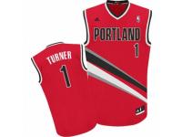 Men Adidas Portland Trail Blazers #1 Evan Turner Swingman Red Alternate NBA Jersey