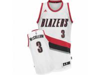 Men Adidas Portland Trail Blazers #3 C.J. McCollum Swingman White Home NBA Jersey