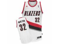 Men Adidas Portland Trail Blazers #32 Bill Walton Swingman White Home NBA Jersey