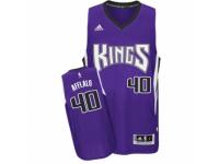 Men Adidas Sacramento Kings #40 Arron Afflalo Swingman Purple Road NBA Jersey