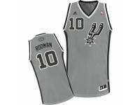 Men Adidas San Antonio Spurs #10 Dennis Rodman Swingman Silver Grey Alternate NBA Jersey