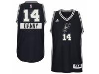 Men Adidas San Antonio Spurs #14 Danny Green Swingman Black 2014-15 Christmas Day NBA Jersey