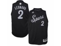 Men adidas San Antonio Spurs #2 Kawhi Leonard Black 2016-17 Christmas Day Swingman Jersey