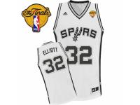 Men Adidas San Antonio Spurs #32 Sean Elliott Swingman White Home Finals Patch NBA Jersey