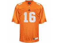 Men Adidas Tennessee Vols #16 Peyton Manning Orange Authentic NCAA Jersey