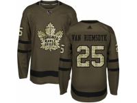 Men Adidas Toronto Maple Leafs #25 James Van Riemsdyk Green Salute to Service NHL Jersey