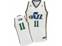 Men Adidas Utah Jazz #11 Dante Exum Swingman White Home NBA Jersey