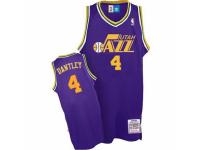 Men Adidas Utah Jazz #4 Adrian Dantley Swingman Purple Throwback NBA Jersey