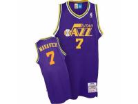 Men Adidas Utah Jazz #7 Pete Maravich Purple Throwback NBA Jersey