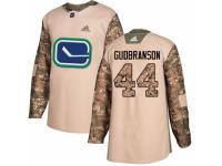 Men Adidas Vancouver Canucks #44 Erik Gudbranson Camo Veterans Day Practice NHL Jersey